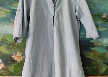 sukienka tunika luźna przewiewna  dżinsowa jeans bawełniana rozsz