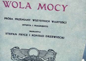 Wola mocy stare dobre książki outlet używane antykwariat