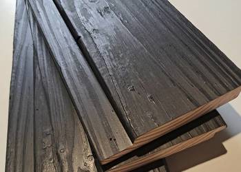 Deska szczotkowana,  malowana modrzewiowa na zakładkę