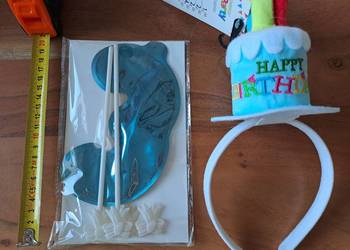 Opaska Happy Birthday Balon Foliowy Samonadmuchiwalny 3 lata 33 lat