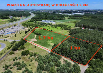 Działka inwestycyjna 1,7 ha A1 Lubicz/k.Torunia