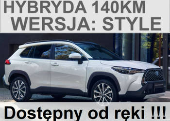 Toyota Corolla Cross 140KM Hybryda Style Kamera Niska Cena Dostępny od ręk…