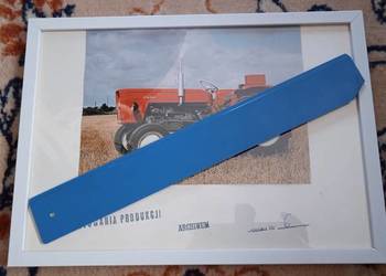 Obrazek z ciągnikiem Ursus C-350 pamiątka oryginał