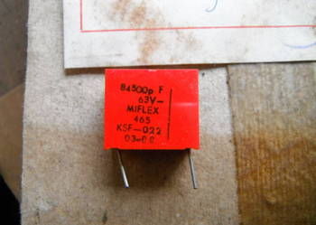 Kondensator 84500pF 63V KsF-022 Unitra Miflex Nowe