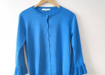 Niebieski sweter Vintage Kardigan 36 38