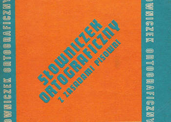 Słowniczek ortograficzny.