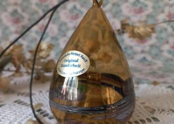 Vintage lampka olejna ze szkła artystycznego Glasstudio Herbert Reuß