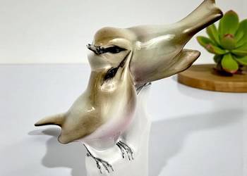 Tulące się ptaki parka Andras Sinko kolekcja Love Zsolnay Węgry lata 30te Tulące się ptaki parka Andras Sinko kolekcja Love Zsolnay Węgry lata 30te