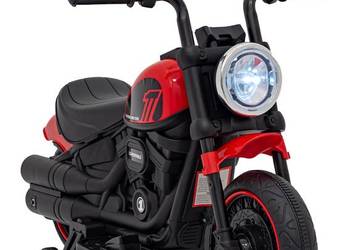 Motorek Chopper FASTER na akumulator dla dzieci Czerwony autko
