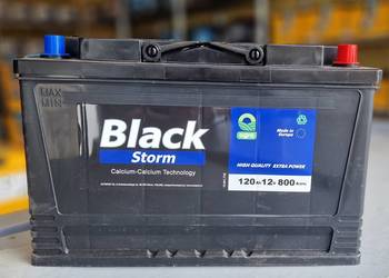 Akumulator 120Ah 800A  Black Storm  POLSKI  Nowy