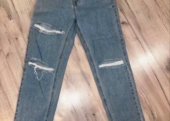 Spodnie jeans S z dziurami