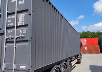 KONTENER MORSKI 40HC 12m Antracyt RAL 7016