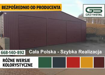 Garaż Blaszany - HALA - Magazyn na Maszyny Wiata – GRZYWSTAL