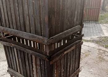 Skrzyniopalety drewno w ramie z kątownika