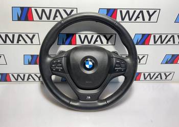 BMW X3 F25 X4 F26 KIEROWNICA M-PAKIET ŁOPATKI MULTIFUNKCJA ACC AIRBAG