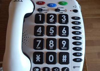 Telefon stacjonarny dla seniorów Senior extra Amplified 60dB dla słuchu