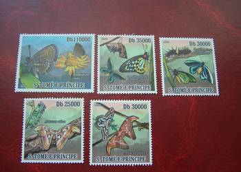 Wyspy Św. Tomasza 2009 MNH Fauna Ewolucja Motyla