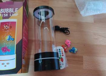 Bubble Fish Lamp, dekoracyjna lampa stołowa z efektem akwarium