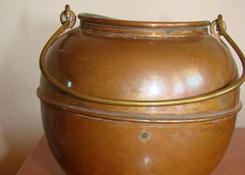 stara miedziana puszka /wiaderko
