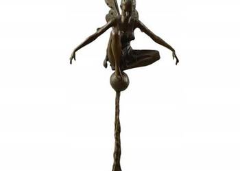 Elf ze Skrzydłami Calineczka - Figura Rzeźba z Brązu