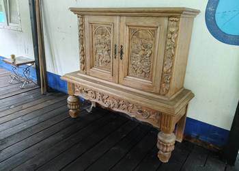 Kredens dębowy do renowacji