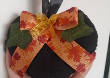 Nowa zawieszka na jesień liście Serduszko 12cm+wstążka