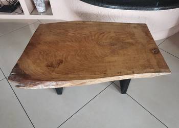 Stolik Ława niska Metalowo drewniane Lakierowany