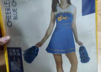 Niebieski kostium cheerleaderki 34-36