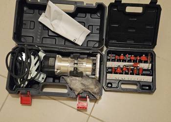 Frezarka górnowrzecionowa do drewna 800W + frezy