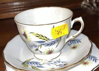 Filiżanka z talerzykiem deserowym. Bone China, England