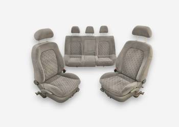 KMPL.FOTEL FOTELE PRZÓD KANAPA TYŁ SEAT LEON I SEAT TOLEDO II WELUR SZARE