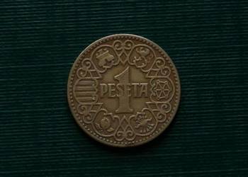 HISZPANIA - 1 peseta (1944r.) _