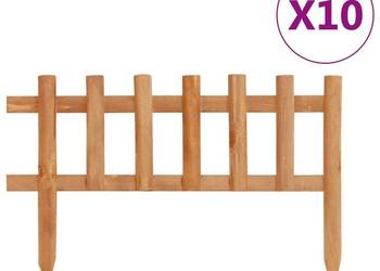 vidaXL Obrzeża trawnikowe, 10 szt., drewno jodłowe(SKU:314844)