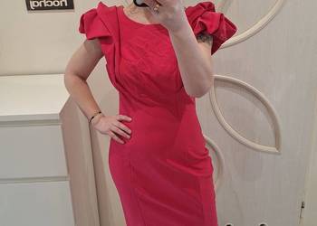Elegancka czerwona sukienka r 36