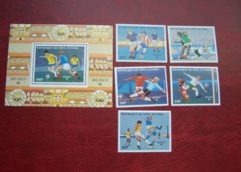 Wybrz. Kości Słoniowej 1986 MNH Sport  Piłka MŚ Mexico 86