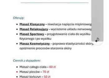 Mobilny Masażysta Grudziądz i okolice