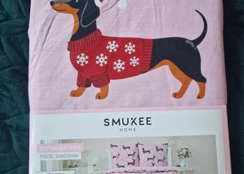 NOWA Pościel w świąteczne jamniki, w JAMNIKI 160x200, Smukee,HIT TREND