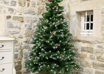 Nowa Piękna CHOINKA sztuczna -JODŁA z SZYSZKAMI 120cm + Stojak