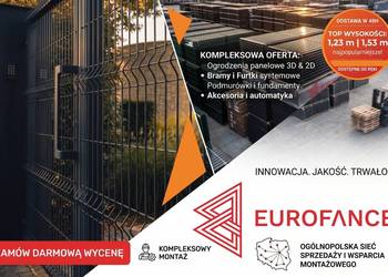 Ogrodzenia Panelowe  Panele Ogrodzeniowe 3D 2D płot furtka brama płot