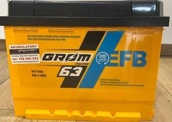 Akumulator 63Ah 620A Grom Racing EFB
