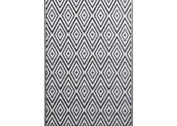 Dywan na zewnątrz biało-czarny 190x290 cm PP WM-310431