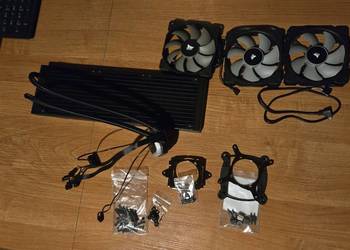 Chłodzenie wodne procesora Corsair H150i pro rgb 360mm