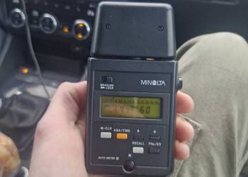 MINOLTA AUTO METER III Światłomierz Błyskowy + Etui + Instrukcja Org.
