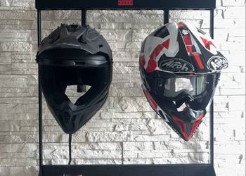 Półka na kaski motocyklowe – 2 kaski | stalowa, loftowa