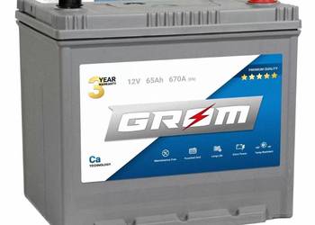 Akumulator 65Ah 670A EN GROM Premium Japan PRAWY PLUS DTR