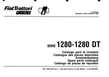 Fiat 1300 1300DT SUPER 1280 1280DT katalog częsci zamiennych