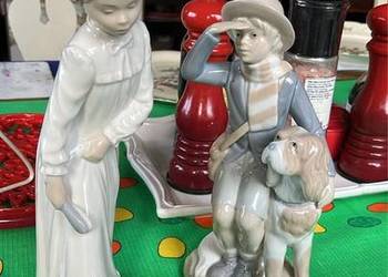 Figurka dziewczyny myjącej nogi. 1966r. Lladro- dzieci w nocnych koszulkach