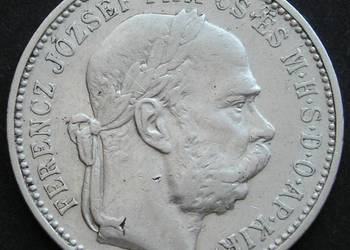 AUSTRIA 1 KORONA 1895 - FRANCISZEK JÓZEF - SREBRO
