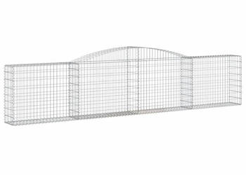 Kosze gabionowe 15 szt 400x30x80/100 cm galwanizowane żelazo WM-3146862