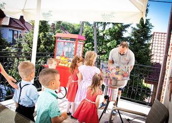 Wata cukrowa Popcorn z obsługą na event wynajem